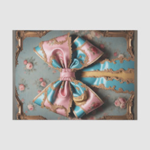 Franse Parijse Rococo Bow 2 Decoupage Papier