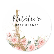 Franse Paris-thema stickers met Eiffeltoren