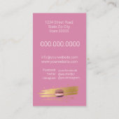 Franse parisiaanse Macarons & Desserts Visitekaartje (Achterkant)