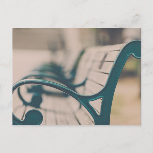 Franse Park Bench Briefkaart (Voorkant)