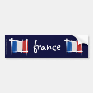 Franse penseelvlag bumpersticker