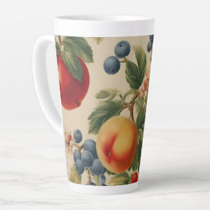 Franse perzik, kersen, bosbessen, peren, appels latte mok