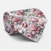 franse pioenroos stropdas (Opgerold)