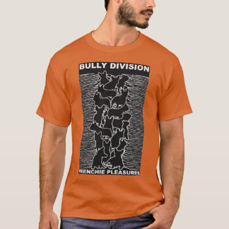 Franse Pleasures Joy Division Franse Bulldog Des T-shirt