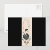 Franse poedel Briefkaart (Voorkant / Achterkant)