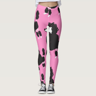 Franse poedel:  illustratiepatroon. leggings