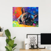 franse Poster voor het schilderen van stierenhonde (Thuiskantoor)