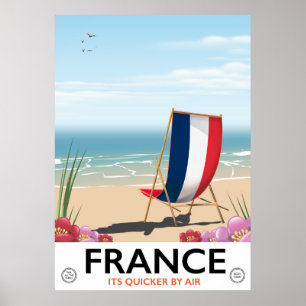 Franse poster voor strandstralen