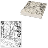 Franse postzegel Ephemera Textuur Rubberstempel (Gestempeld)