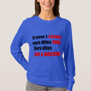 Franse presidentsverkiezingen 2017 - blauw W T-shi T-shirt