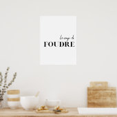 Franse prijsopgave. poster "Le coup de foudre" (Keuken)