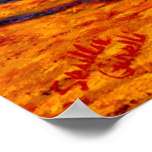 Franse Provencal Vineyard Poster (Hoek)