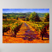 Franse Provencal Vineyard Poster (Voorkant)