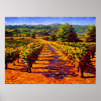 Franse Provencal Vineyard Poster