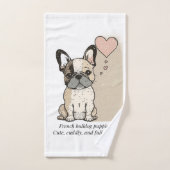 Franse puppies met bulldog - Cute and full of Love Handdoek (Handdoek)