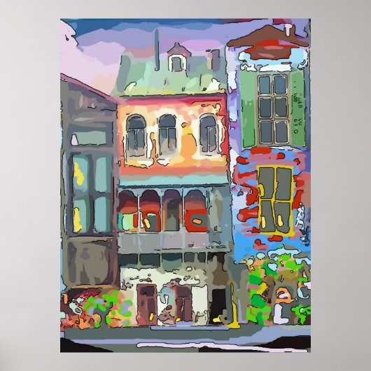 Franse Quarter Street Poster (Voorkant)