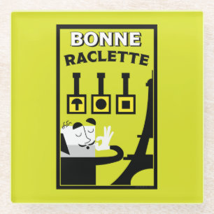 Franse raclette glazen onderzetter