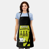 Franse raclette schort (Gedragen)
