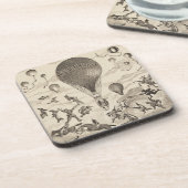 Franse reclame voor ballonfabrikant bier onderzetter (Linkerzijde)