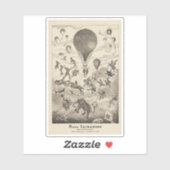 Franse reclame voor ballonfabrikant sticker (Vel)