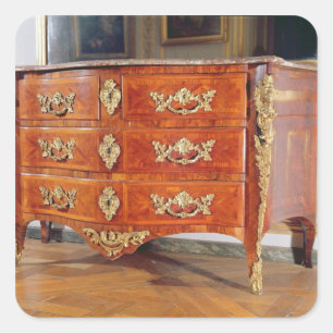 Franse Regency commode, c.1720 Vierkante Sticker