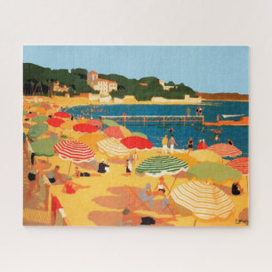  Franse reisillustratie van rivierbedekking Legpuzzel