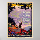 Franse reiskaart - Posters voor het reizen met de (Voorkant)