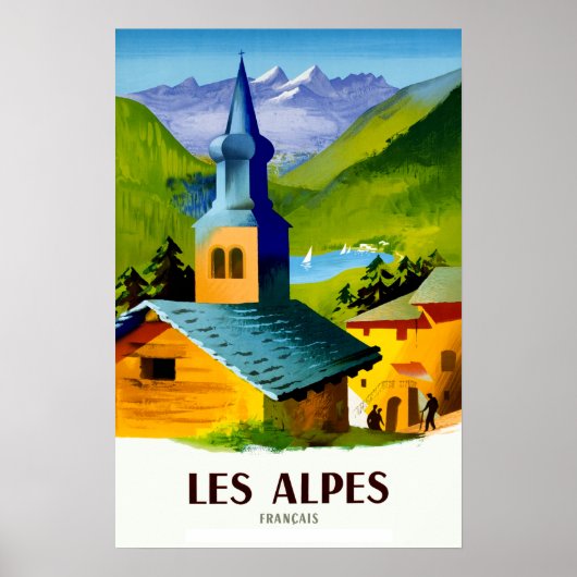 Franse reisposter Alps Poster (Voorkant)