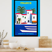 Franse reisposter Riviera Poster (Keuken)
