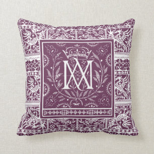 Franse Renaissance Phoenix Monogram MA Kussen