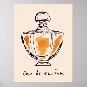 Franse reuzenfles van Eau de parfum Poster