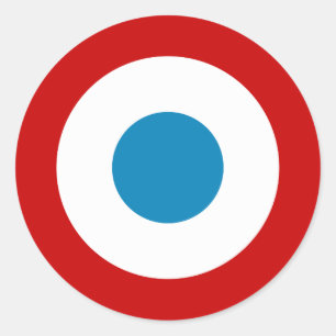 Franse Revolutie Roundel France Cocarde Tricolore Ronde Sticker