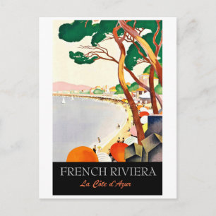 Franse riviera, kustlijn, Frankrijk Briefkaart