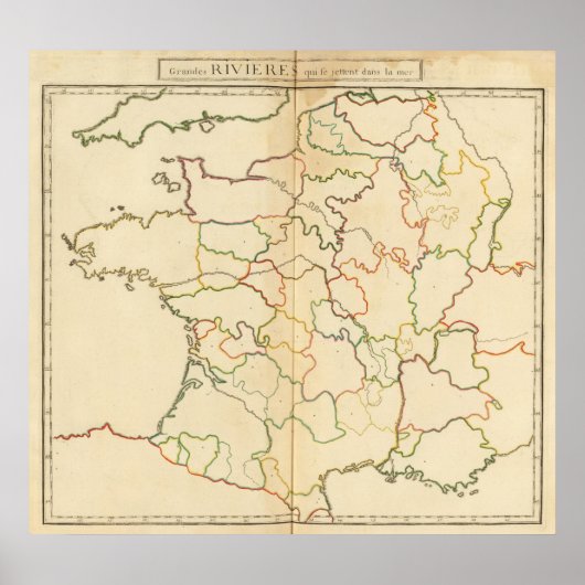 Franse rivierlijn poster (Voorkant)