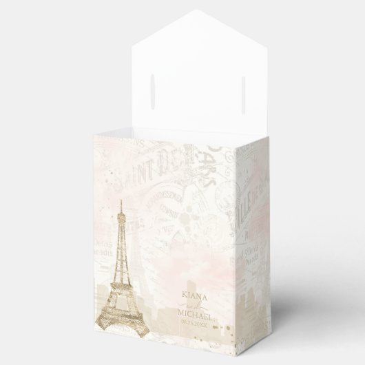 Franse Romance bruiloft Bedankt Blush ID870 Bedankdoosjes (Geopend)