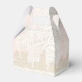 Franse Romance bruiloft Dank u V2 Blush ID870 Bedankdoosjes (Achterkant)