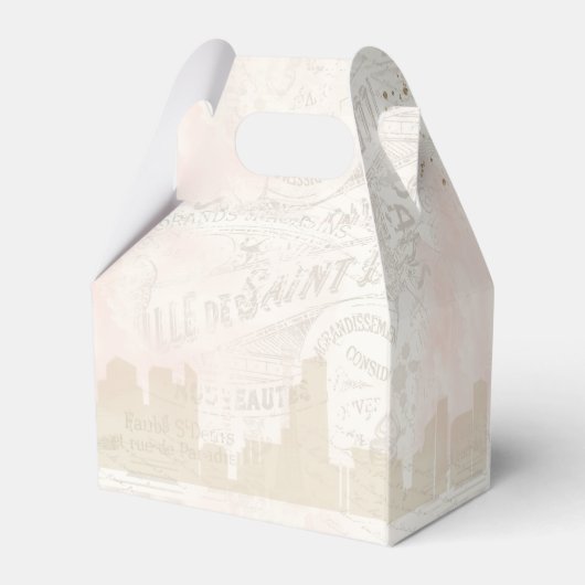 Franse Romance bruiloft Dank u V2 Blush ID870 Bedankdoosjes (Achterkant)