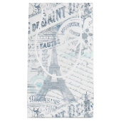  Franse Romance Collage Blue ID226 Klein Cadeauzakje (Voorkant)