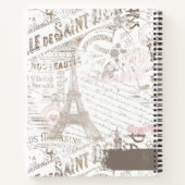  Franse Romance Collage Pink ID226 Notitieboek (Achterkant)