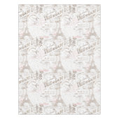 Franse Romance Collage Pink ID226 Tafelkleed (Voorkant)