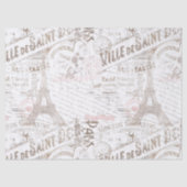  Franse Romance Collage Pink ID226 Tissuepapier (Voorkant)