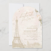 Franse Romance Wedding Blush Arch ID870 Kaart (Voorkant)
