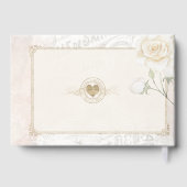 Franse Romance Wedding Blush ID870 Gastenboek (Achterkant)