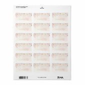 Franse Romance Wedding Floral Blush ID870 Etiket (Full Sheet)