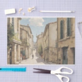  Franse romantische straten decoupage Tissuepapier (Craft)