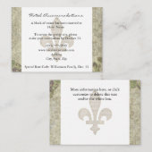  Franse Roos Hotel Accommodatie-kaarten Informatiekaartje (Voorkant / Achterkant)