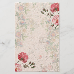 Franse Roos Passionflower Stationery Briefpapier