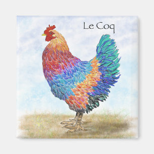 Franse Rooster Kitchen Magnet Magneet