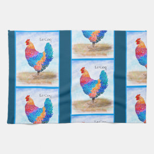 Franse Rooster Kitchen Towel Theedoek