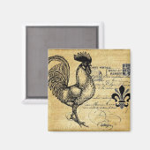  franse rooster op schoot magneet (Voorkant / Achterkant)